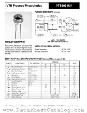 VTB5051UV datasheet pdf PerkinElmer Optoelectronics