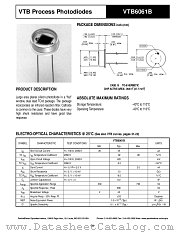 VTB6061B datasheet pdf PerkinElmer Optoelectronics