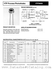 VTP5050 datasheet pdf PerkinElmer Optoelectronics