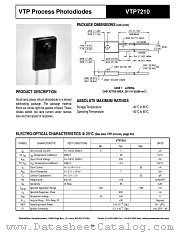 VTP7210 datasheet pdf PerkinElmer Optoelectronics