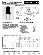 VTT3424LA datasheet pdf PerkinElmer Optoelectronics