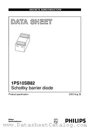 1PS10SB82 datasheet pdf Philips