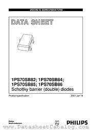1PS70SB84 datasheet pdf Philips