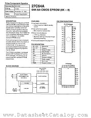 27C64AI20A datasheet pdf Philips