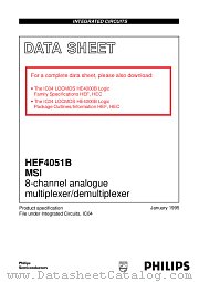HEF4051BD datasheet pdf Philips