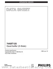 74ABT125PW datasheet pdf Philips