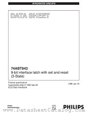 74ABT843PW datasheet pdf Philips