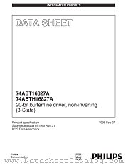 74ABTH16827ADL datasheet pdf Philips