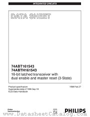 74ABT161543 datasheet pdf Philips