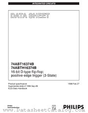 74ABT16374B datasheet pdf Philips