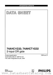 74AHC1G32GW datasheet pdf Philips