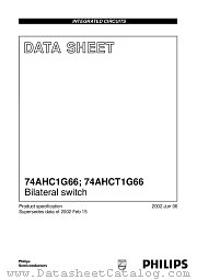 74AHCT1G66GW datasheet pdf Philips