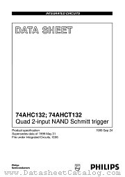 74AHCT132PW datasheet pdf Philips