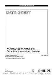 74AHCT245PW datasheet pdf Philips