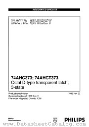 7AHCT373PWDH datasheet pdf Philips