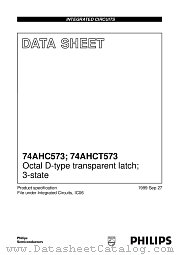 74AHC573PW datasheet pdf Philips