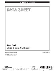 74ALS02D datasheet pdf Philips