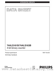 74ALS163BD datasheet pdf Philips