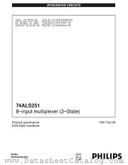 74ALS251D datasheet pdf Philips