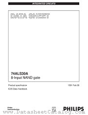 74ALS30AN datasheet pdf Philips