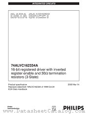 74ALVC162334ADGG datasheet pdf Philips