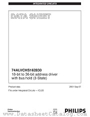 74ALVCHS162830DGB datasheet pdf Philips