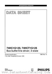 74HC1G125GW datasheet pdf Philips