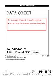 74HCT40105 datasheet pdf Philips