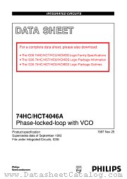 74HCT4046A datasheet pdf Philips