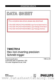 74HC7014 datasheet pdf Philips