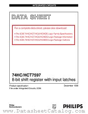 74HCT7597 datasheet pdf Philips