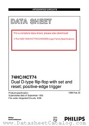 74HC74N datasheet pdf Philips