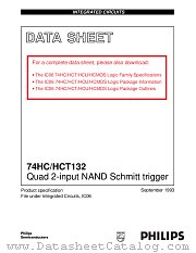 74HC132 datasheet pdf Philips