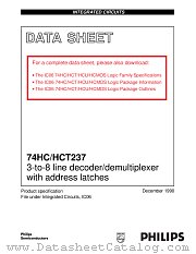 74HC237 datasheet pdf Philips