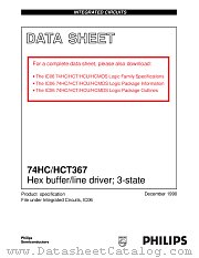 74HC367 datasheet pdf Philips