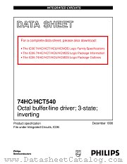 74HCT540 datasheet pdf Philips