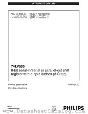 74LV595D datasheet pdf Philips