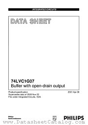 74LVC1G07GW datasheet pdf Philips
