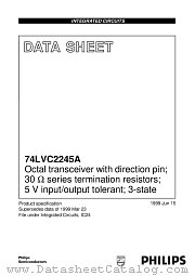 74LVC2245ADB datasheet pdf Philips