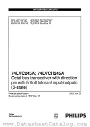 74LVC245A datasheet pdf Philips