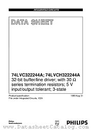 74LVC322244AEC datasheet pdf Philips