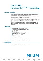 74LVC3G17 datasheet pdf Philips