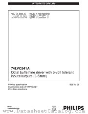 7LVC541APWDH datasheet pdf Philips