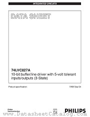 7LVC827APWDH datasheet pdf Philips