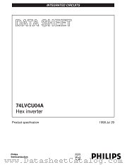 74LVCU04ADB datasheet pdf Philips