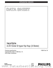 74LVT574PW datasheet pdf Philips