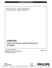 74ABT245 datasheet pdf Philips