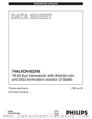 74ALVCH162245 datasheet pdf Philips