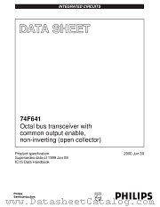 74F641 datasheet pdf Philips
