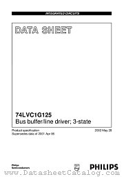 74LVC1G125 datasheet pdf Philips